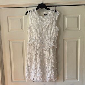 BCBGMaxAzria Textured White Mini Dress